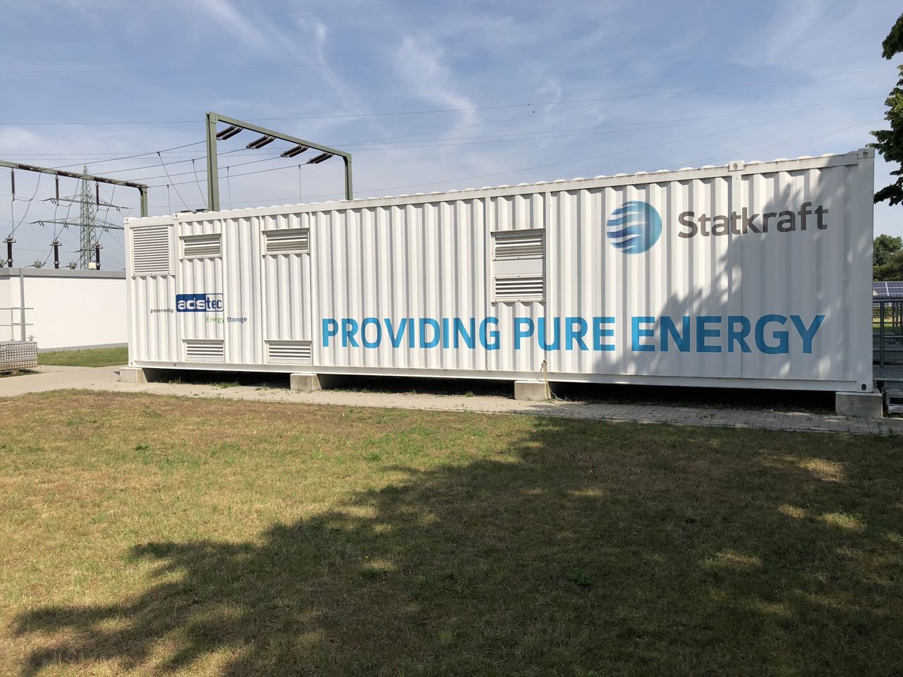 Battery storage container from Statkraft
