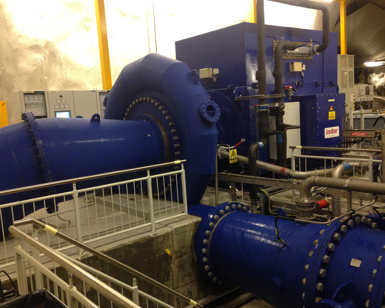 Machine room interior